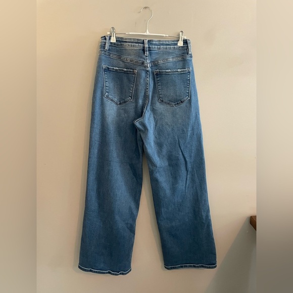 Vervet Jeans Dark Wash High Waisted with Buttons - Picture 3 of 4